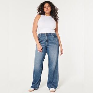 Hollister high rise baggy jeans